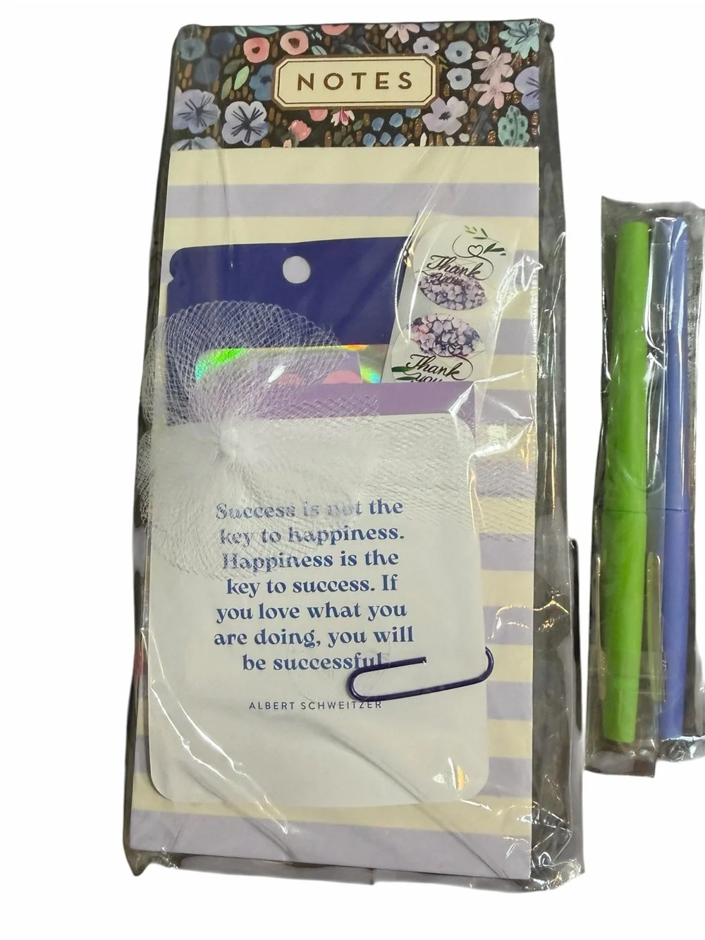 Floral Notebook Set Pastel Notebooks & Pens